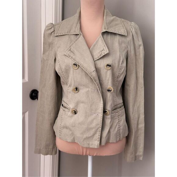 Old Navy canvas double breast blazer - Picture 1 of 10